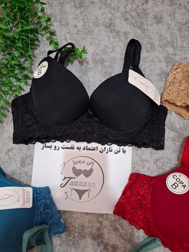 سوتین اسفنجی زنانه وارداتی کمر دانتل